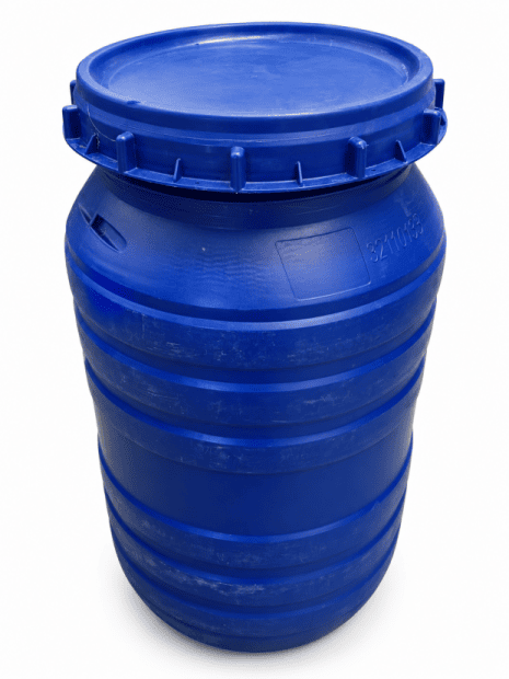 PE BARREL 220 L USED, SCREW LID(6)