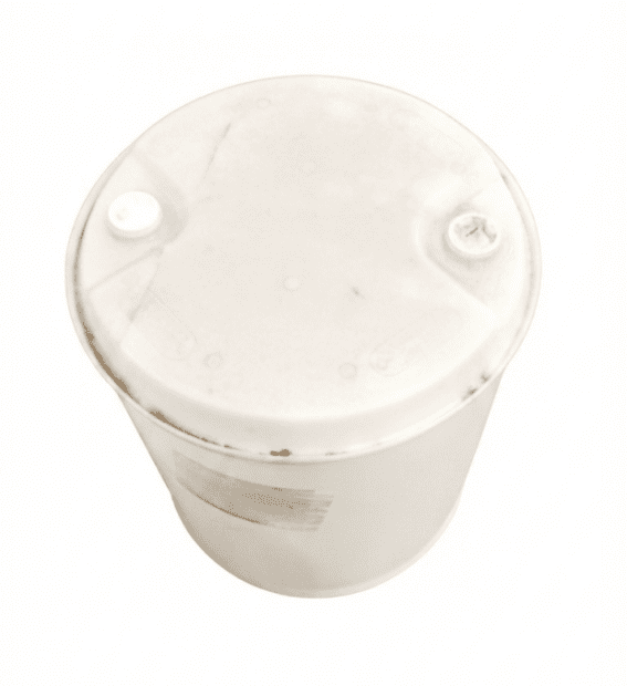 Plastic drum 160-liter natural/white with two liquid plugs(4)