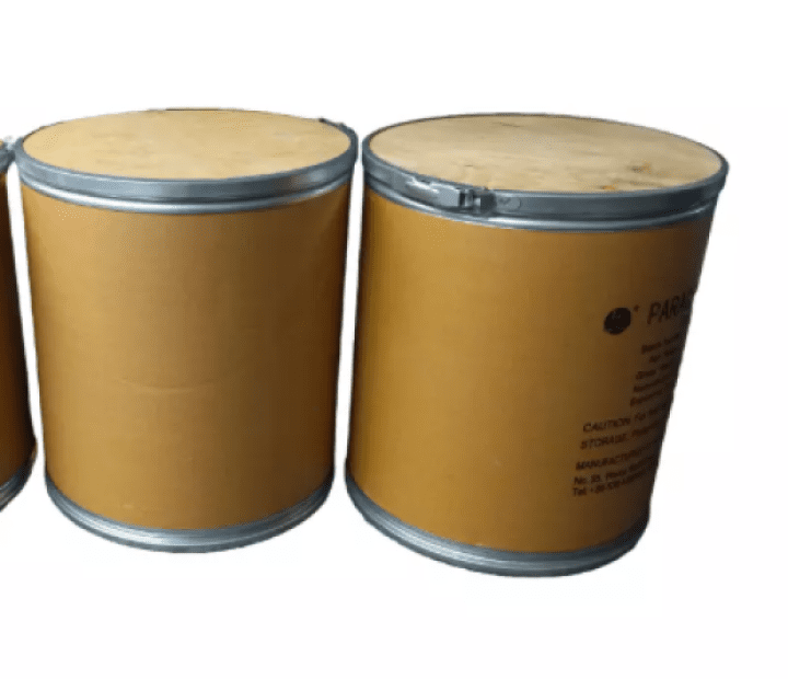 Used cardboard drum 55 L 410x470 mm with plywood bottom and lid without UN including gasket