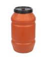 PE BARREL 220 L USED, SCREW LID(3)3