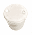 Plastic drum 160-liter natural/white with two liquid plugs(4)4