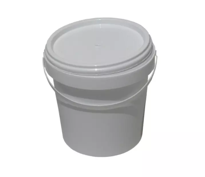 PP KBEL, 1,08L ROUND, WHITE / WHITE, PLASTIC ROSE, INCLUDING LID