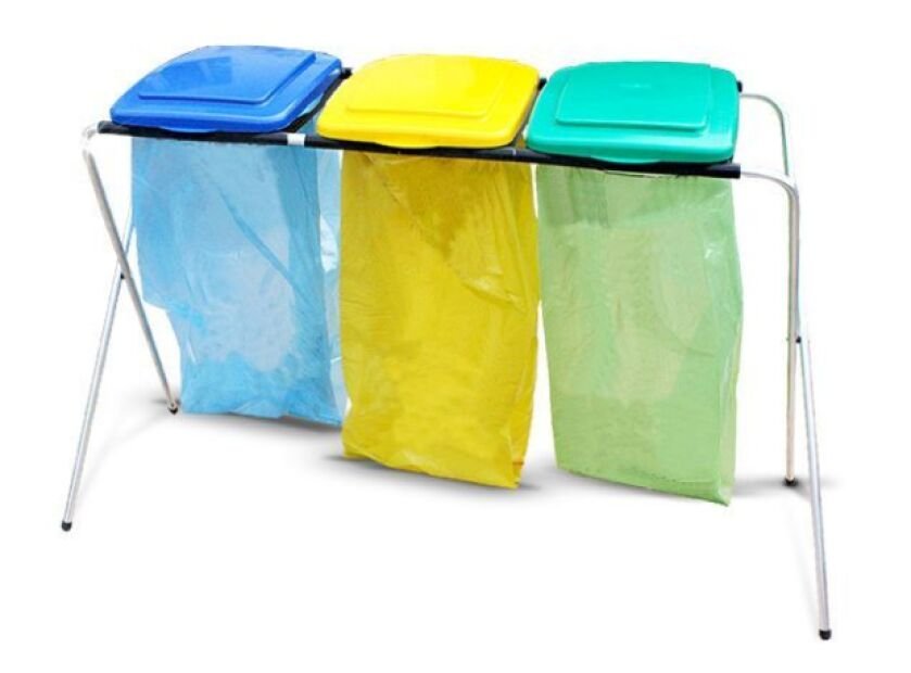 Foldable Bag Rack - Capacity: 3 x 120 L