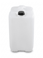 Plastic canister 25L natural, used, empty, UN 3H1/Y1.5/120, approx. 980 g, stackable, including cap