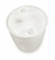 Plastic drum 160-liter natural/white with two liquid plugs(3)3