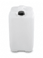 Plastic canister 25L natural, used, empty, UN 3H1/Y1.5/120, approx. 980 g, stackable, including cap