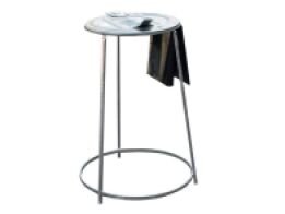 Bag rack with a metal lid
