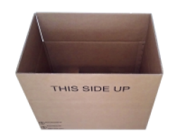 CARDBOARD BOX UN 4GV/X160/X140/S, 770 × 570 × 550 MM, DAMAGED