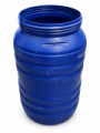 PE BARREL 220 L USED, SCREW LID(3)3