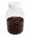 CAN 1100 ML CLEAR 55/100 x 160 MM INCLUDING WHITE SCREW CAP(3)3