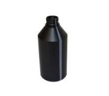 BOTTLE HDPE 1 L BLACK MOGUL CYLINDER WITH BINDING WITHOUT CLOSING