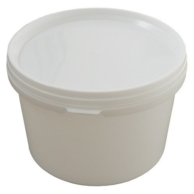 PLASTIC CART 570 ML WITH WHITE / WHITE LID