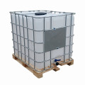 IIBC CONTAINER 1000 L NEW WITHOUT UN, WOODEN PALLET, FILLING HOLE 225 MM / REPLACEABLE FLAPS VALVE DN 50 MM