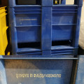 PLASTIC BOX TYPE 800, FULL, DIM. 1200 x 800 x 740 MM, WITH UN CERTIFICATION 11H2 / Y / S / 01/21 / IL, BLUE(2)2