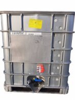 IBC CONTAINER 1000L SCH EX UN ANTISTATIC REPAIRED / ENDED METAL PALLET 150/50 ROUGH THREAD