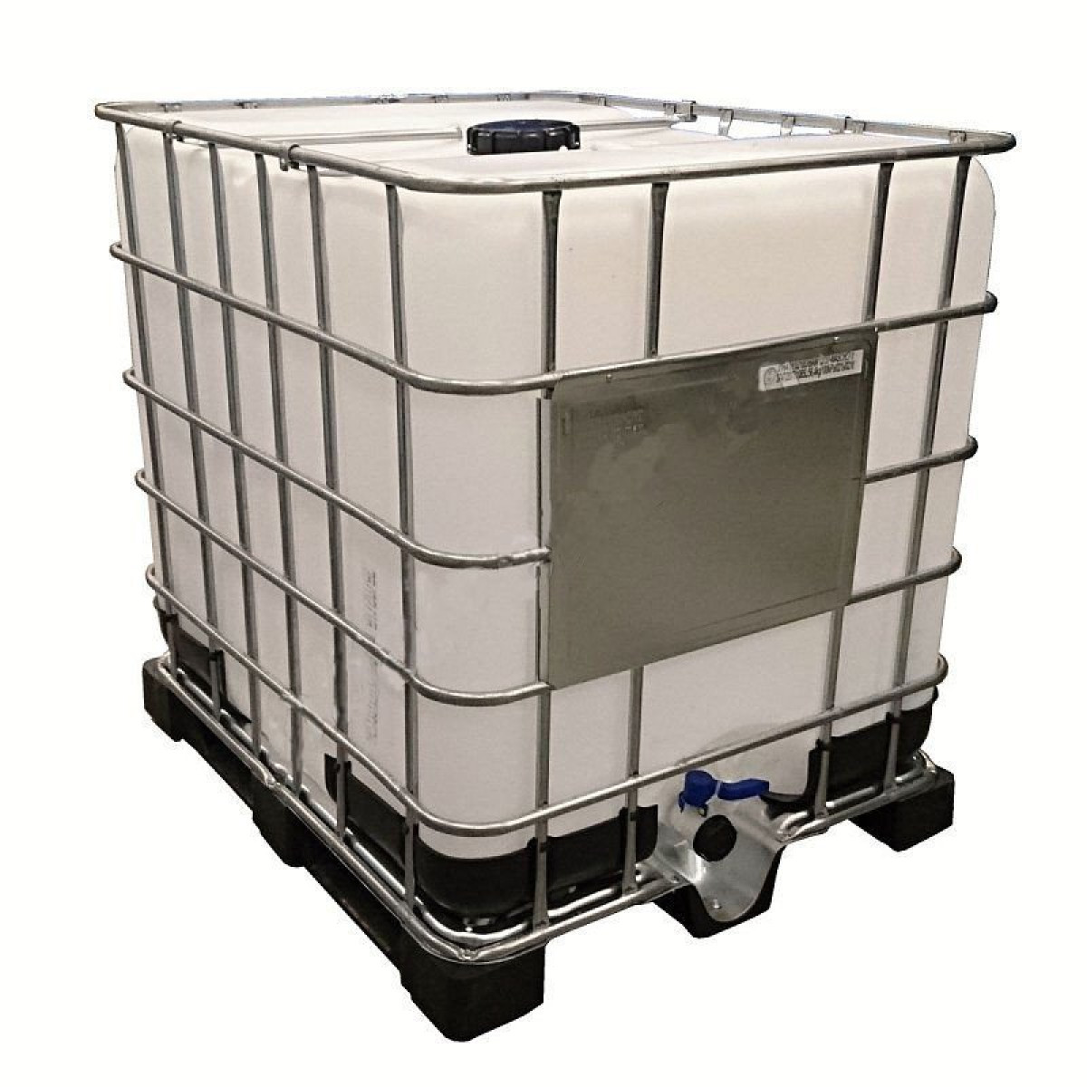 SCHÜTZ 1000 L IBC CONTAINER, REASONED / ENDED, ANTISTATIC EX WITH UN,  RINED, METAL PALLET, 150/50