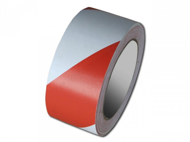 MARKING TAPE TWO COLOR, RED-WHITE (10CM X 33M)