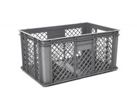PLASTIC CRATE PERFORATED 600 X 400 X 290 MM GRAY