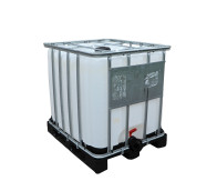 IBC CONTAINER WERIT 1000 L USED DO NOT REMOVE AFTER FOOD PLASTIC PALLET 150/80 WITHOUT UN