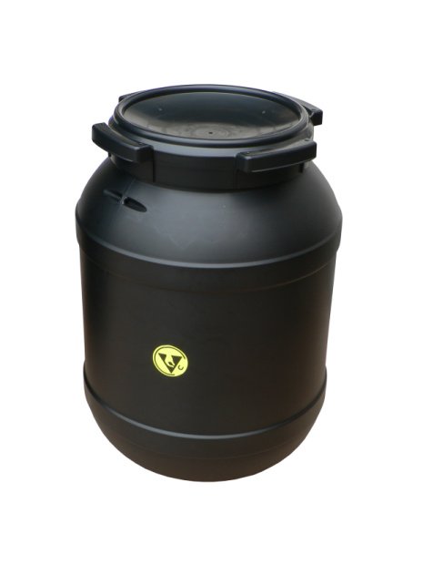 PLASTIC SUD CURTEC 26L ANTISTATIC BLACK SCREW LID