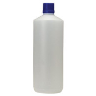 BOTTLE HDPE 1 L NATURAL CYLINDER SOCKET FOR SIXTH CLOSE, WITHOUT CLOSING