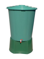 PE SUD 200 L TYPE 4520 FOR RAIN WATER GARDEN GREEN INCLUDING DRAINAGE AND LID (6.4KG)
