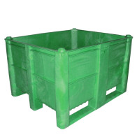 PLASTIC BOX, TYPE 1000, DIMENSIONS 1200x 1000 x 740 MM, GREEN, NON. 1100200000