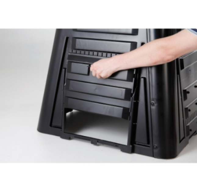 PLASTIC COMPOST 400 L, DIM. 660 X 660 X 1100 MM, 13 KG