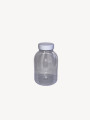 CAN 1100 ML CLEAR 55/100 x 160 MM INCLUDING WHITE SCREW CAP