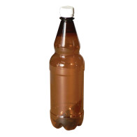 PET BOTTLE 1.5L ON BEER BROWN WITHOUT CLOSING