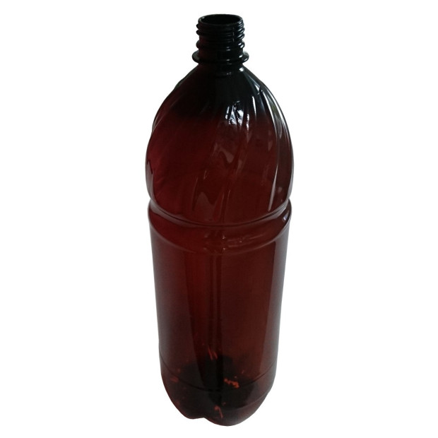 PET BOTTLE 2 L FOR BEER BROWN WITHOUT CAP