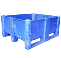 PLASTIC BOX TYPE 1000, DIMENSIONS 1200x1000x540 MM, FULL, BLUE, NOT. 11014000006