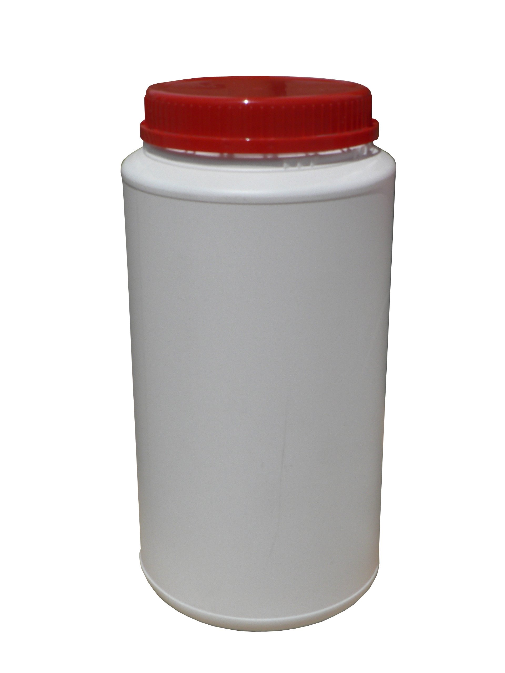 HDPE BOX 2000 ML UN WHITE 117/80 x 227 MM INCLUDING LID + SPACEBAR / 462KS PALLET