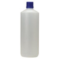 BOTTLE HDPE 1 L NATURAL CYLINDER SOCKET FOR SIXTH CLOSE, WITHOUT CLOSING