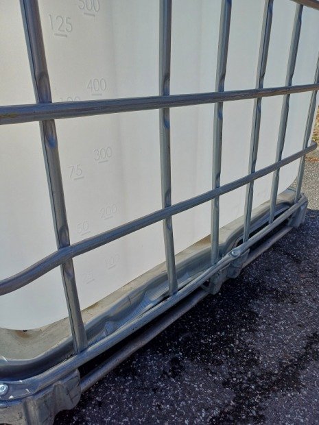 IBC CONTAINER 1000L REKO 150/50 METAL PALLET NATUR CONTAINER REPLACEABLE FLAP TANK DN 50 MM(5)