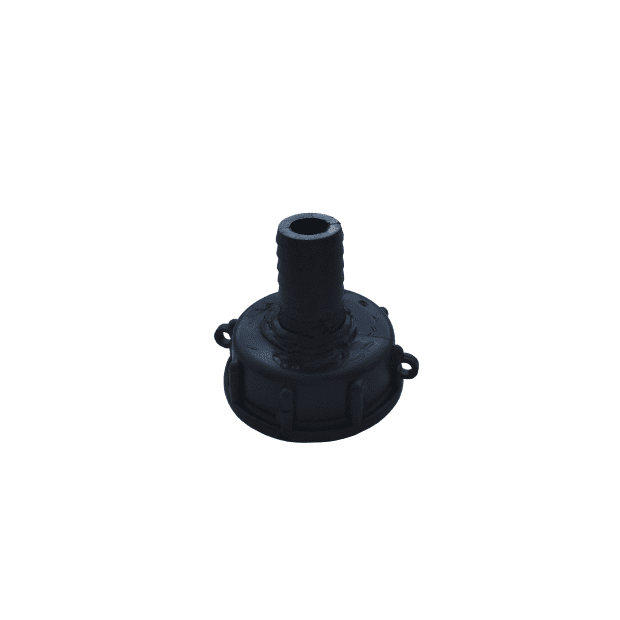 PP REDUCTION DN 50 MM / 20 MM BLACK - 3/4" FINE THREAD(2)