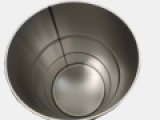 METAL DRUM 60L RAL5010/UNPAINTED 0.6/0.5/0.5MM UNX100.4/S OV+LEVER 365/395x580 HANDLES ON THE SIDE(2)2
