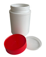 HDPE CAN 1000 ML WHITE WITHOUT UN, INCL. COVER AND LID - SALE