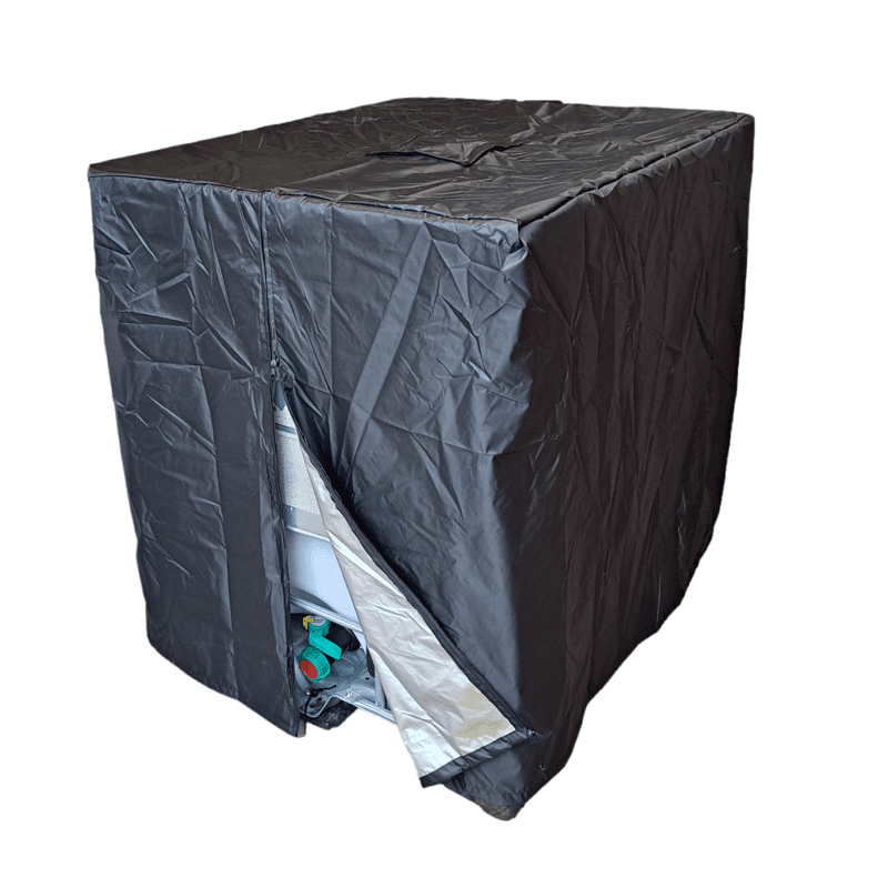 Protective cover for IBC container black UV protection