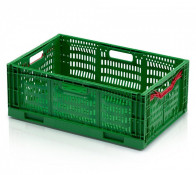 FOLDING CRATE PERFORATED 600X400X230 MM