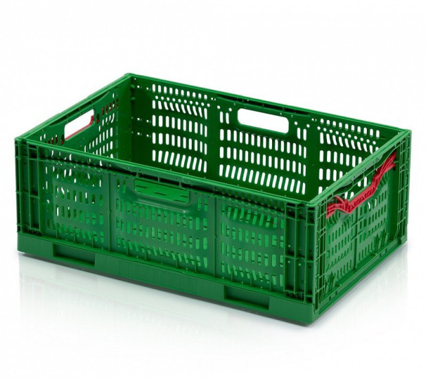 FOLDING CRATE PERFORATED 600X400X230 MM